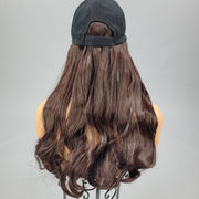 {Alissa} Mahogany Brown Black Baseball Hat Wig SALE!!!