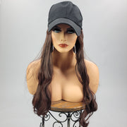 {Alissa} Mahogany Brown Black Baseball Hat Wig SALE!!!