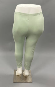 LEG-20 {Spring Time} SAGE Butter-Soft LEGGINGS EXTENDED PLUS SIZE 3X/5X