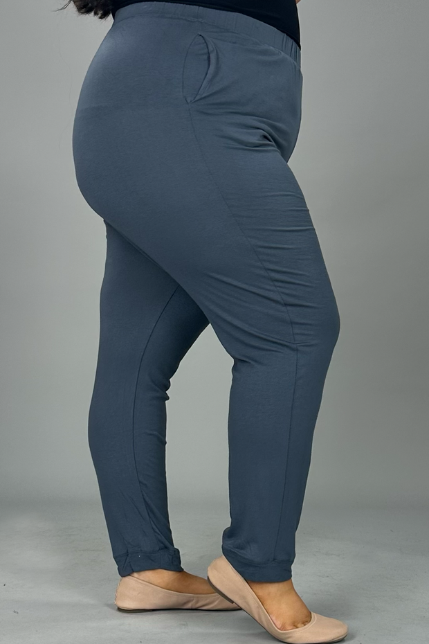 BT-O {Always Moving} Charcoal Joggers W/Pockets SALE!!!  PLUS SIZE 1X 2X 3X