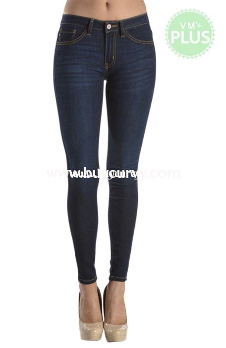 Bt-N {Moody Blues} Stretchy Denim Straight-Leg Jeans Bottoms