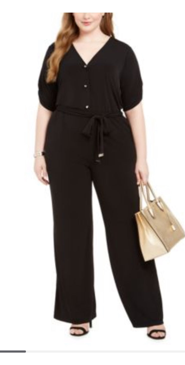 RP-A  M-109  {Michael Kors} Black Jumpsuit***FLASH SALE*** Retail $150.00 PLUS SIZE 1X