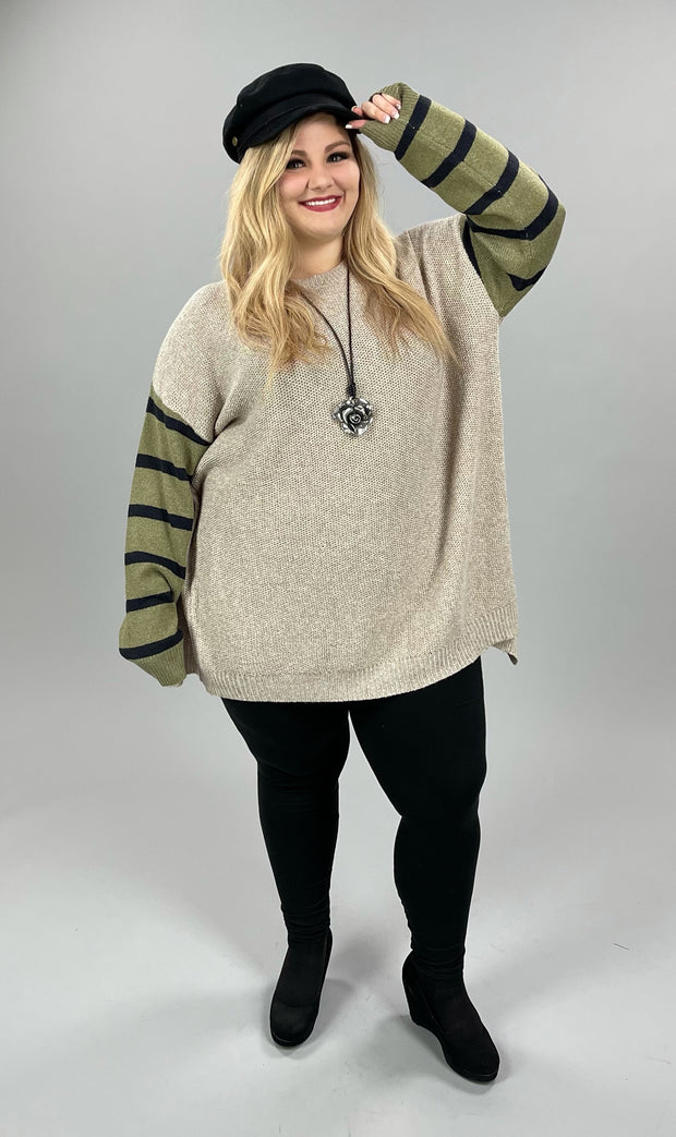 34 OR 36 PLS-A {Moments Like These} Beige Sweater PLUS SIZE 1X/2X  2X/3X