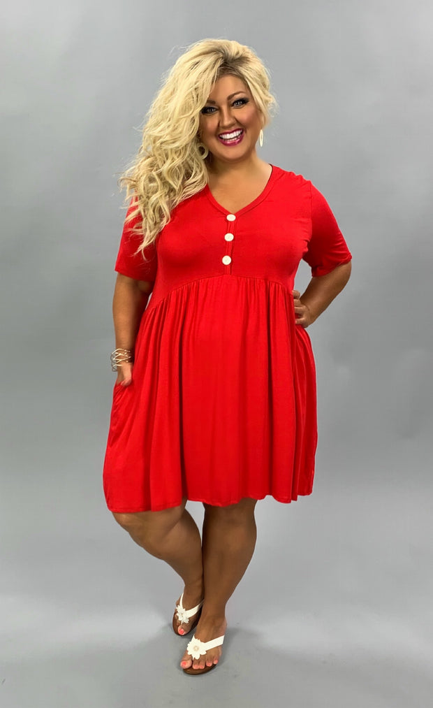 red babydoll dress plus size