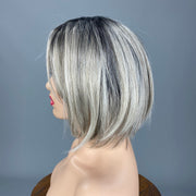 "Double-Shot Bob" (Chrome) HAND-TIED Luxury Wig