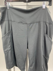 BIN 98 {Smooth Rider} Charcoal Biker Short W/Pockets PLUS SIZE 1X 2X 3X