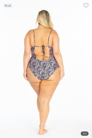 SWIM-Z {Stylish Swim} Lavender Animal Print Swimwear PLUS SIZE 1X 2X 3X