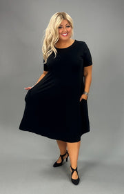 31 SSS-A {Taste And Style} Black Dress w/Pockets PLUS SIZE 1X 2X 3X