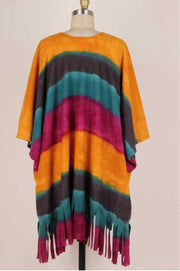 63 OT-B {Painting Rainbows} Magenta Striped Cardigan PLUS SIZE 1X/2X  2X/3X