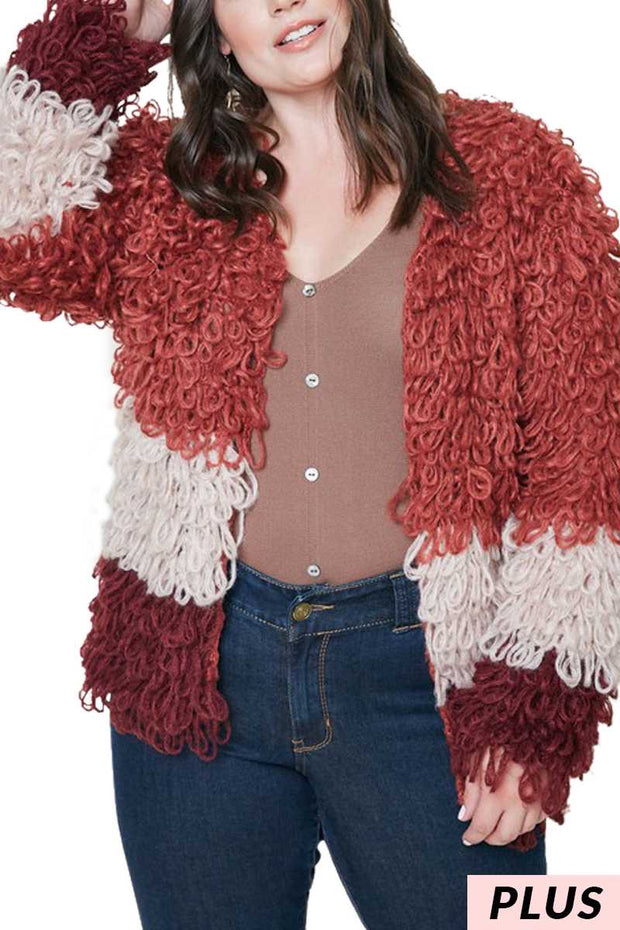 23 OT-C {Think It Over} Mauve Plum Cardigan SALE!! PLUS SIZE XL/2X 2X/3X