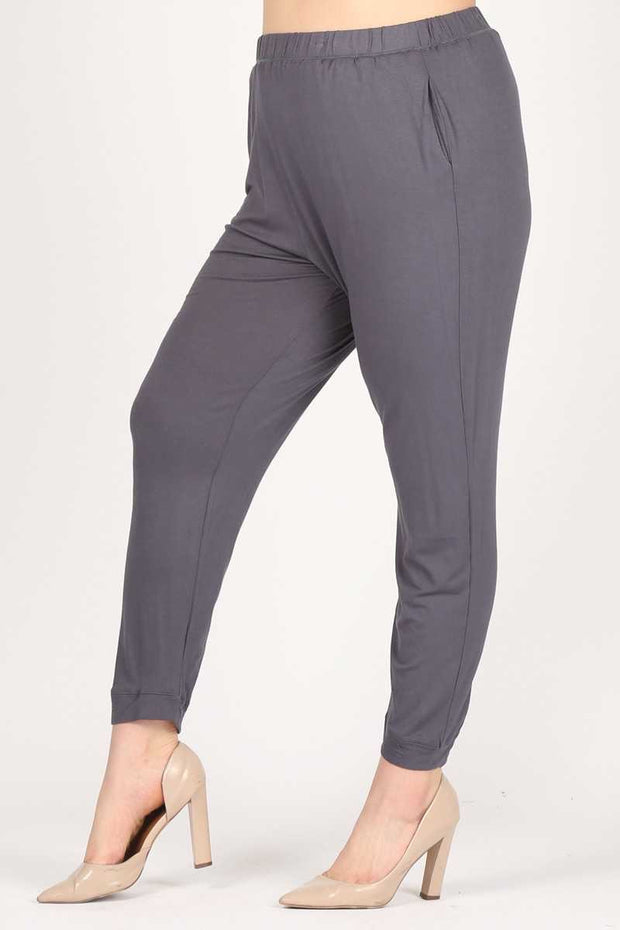 LEG - R  {Forward Motion} Charcoal Joggers w/Pockets PLUS SIZE 1X 2X 3X