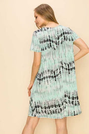 36 PSS-A {Moving To The Beat} Mint Tie***SALE*** Dye Dress PLUS SIZE 1X 2X 3X