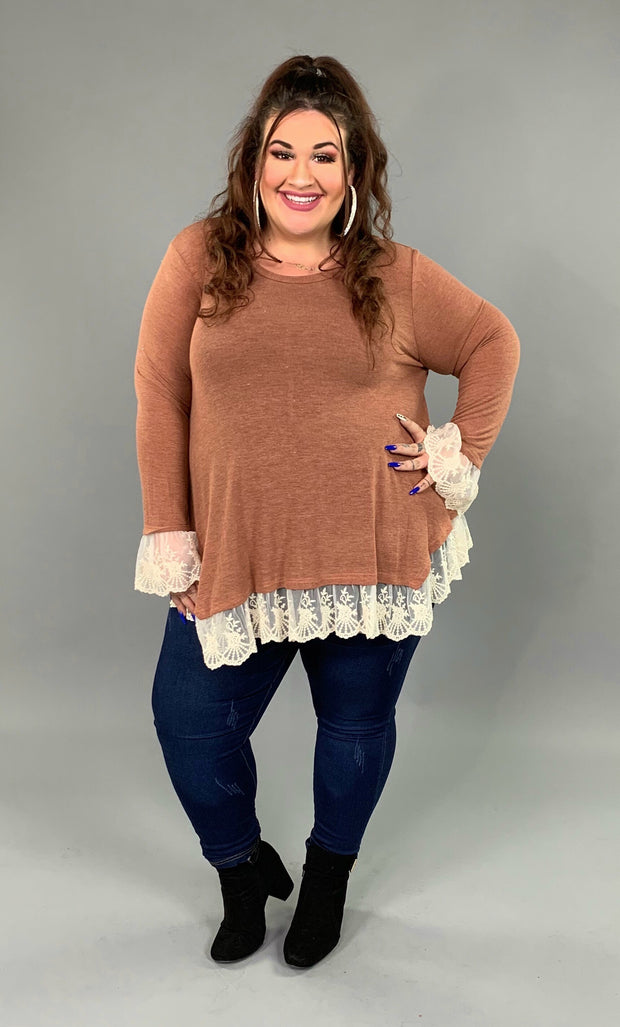 SD-H {Happy Together} Cinnamon Knit with Lace Detail