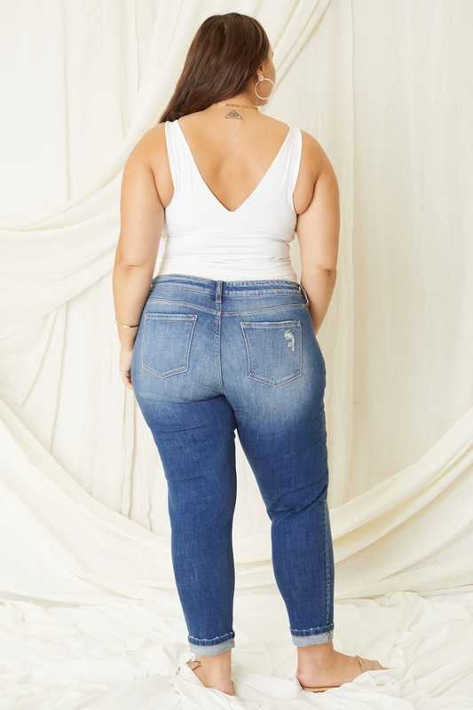 BT-Z {Back To You} KanCan Distressed Jeans PLUS 16 18 20 – Curvy Boutique Plus Size Clothing