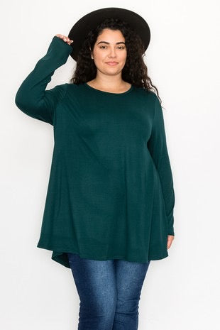 50 SLS-C {The New Staple} Hunter Green "Buttersoft" Top EXTENDED PLUS SIZE 1X 2X 3X 4X 5X 6X