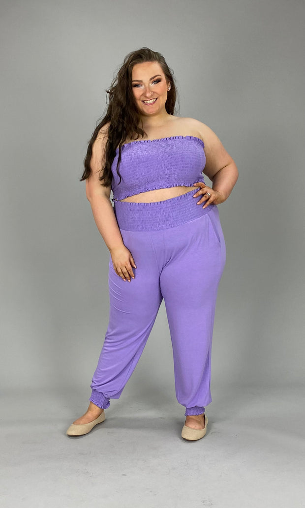 32 SET-A {Following The Dream} LAVENDER Bandeau Top Set PLUS SIZE 1X 2X 3X