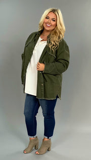 OT-D "UMGEE" Olive Green Snap Denim Army Jacket  with Pockets SALE!!!