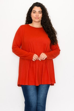 50 SLS-H {The New Staple} Rust "Buttersoft" Top EXTENDED PLUS SIZE 4X 5X 6X