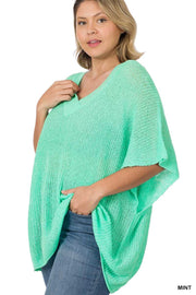 67 SSS-D {Simply Awesome} Mint Oversized Sweater PLUS SIZE 1X 2X 3X