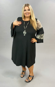 63 CP-A {Charmed I'm Sure} Black Dress Snakeskin Print EXTENDED PLUS SIZE 3X 4X 5X 6X