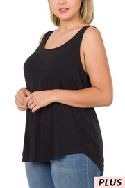 93 SV-A {Really Need It} Black Sleeveless Tank Top PLUS SIZE 1X 2X 3X