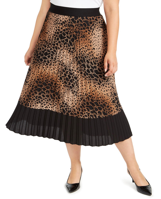 BT-A M-109 "ALFANI" {Animal Instinct} Leopard Skirt Retail €89.50!!PLUS SIZE 0X 1X 2X 3X