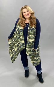 OT-Z {Combat} Green Camo Soft Knit Vest PLUS SIZE XL 2X 3X