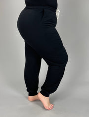 LEG-M OR BT-Z {Run After Me} Black Jogging Pants PLUS SIZE 1X 2X 3X  SALE!!!