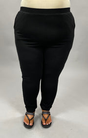 LEG-U {Perfect Pair} "Buttersoft" Black Cuffed Leggings PLUS SIZE1X 2X 3X