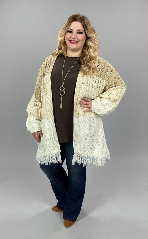 29 OT-A {Snuggled Up} Umgee Natural Mix Sweater PLUS SIZE XL 1X 2X***SALE***