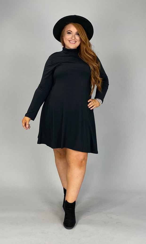 89 OR 59 SLS-E {Doing Life Right} Black Long Sleeve Dress PLUS SIZE 1X 2X 3X