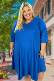 86 SQ-A {Vision of Elegance} ROYAL BLUE Dress CURVY BRAND!! EXTENDED PLUS SIZE 3X 4X 5X 6X SALE!!!!