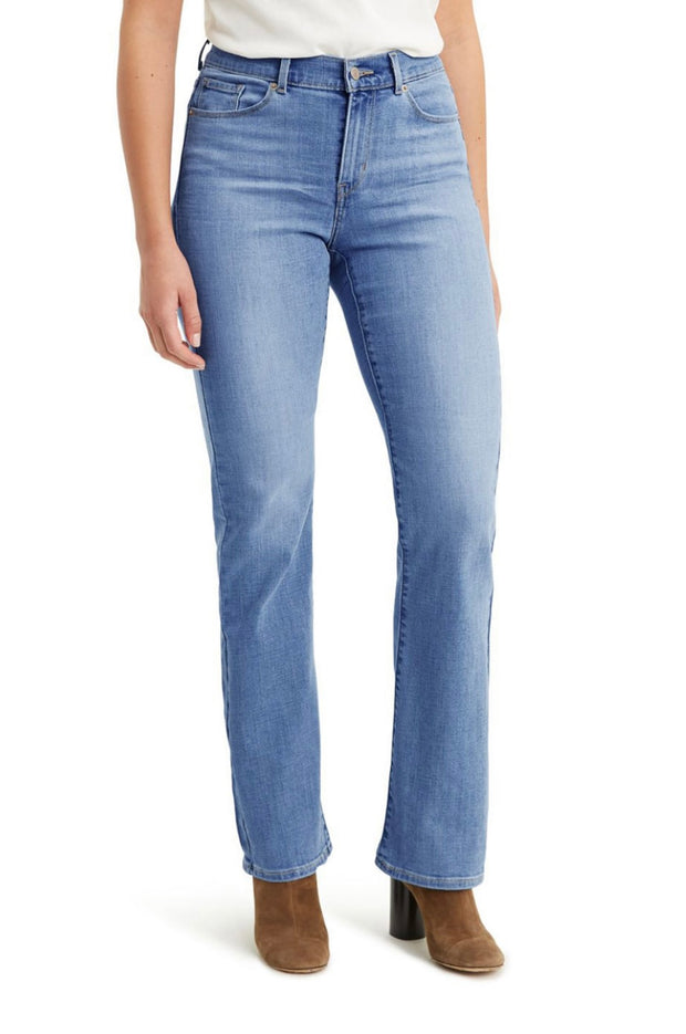 M-109 {LEVI'S} Classic Bootcut Stretchy Blue Denim Jeans