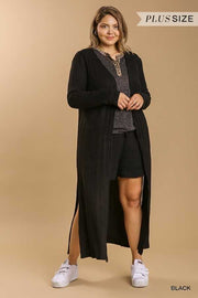 LD-Q  {All You Need} Umgee Charcoal Ribbed Duster SALE!!!