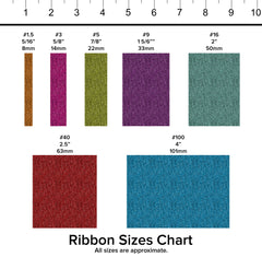 Ribbon Size Chart