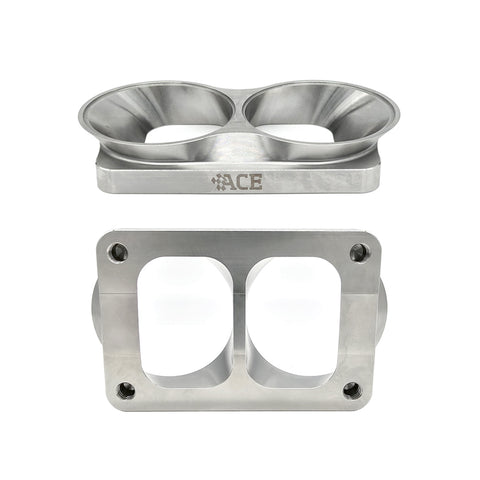 T6 Dual Transition Turbo Flange 304 Stainless | Ace Race Parts