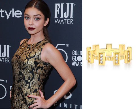 Sarah Hyland Vardui Kara Fortress II Diamond ring Golden Globe Awards