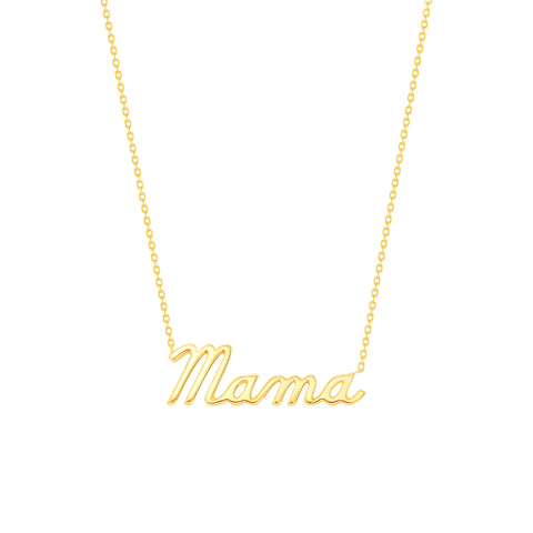 mama gold necklace