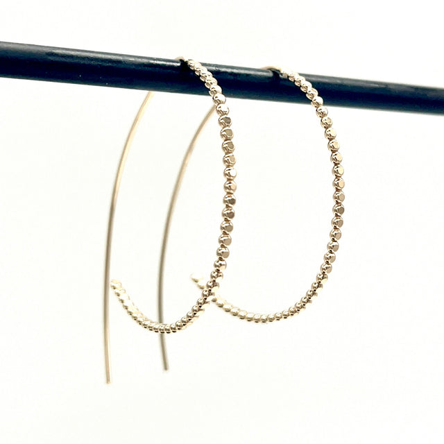 Full Circle Hoop Earrings, Gold Fill, Rose Gold Fill, or Sterling Silver Sterling Silver / 2”