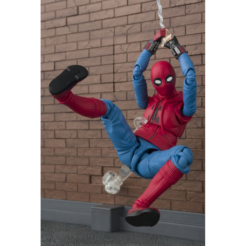 . Figuarts Spiderman Homecoming Home Made Suit Ver With Act Wall