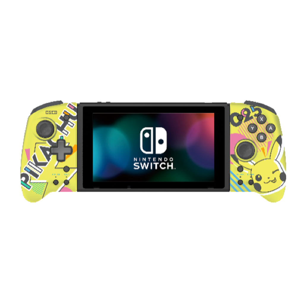 HORI Split Pad Compact for Nintendo Switch and Nintendo Switch OLED - Light  Grey/Yellow