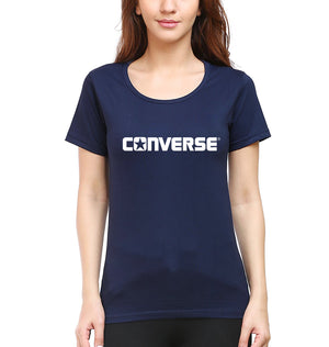 converse t shirt womens blue