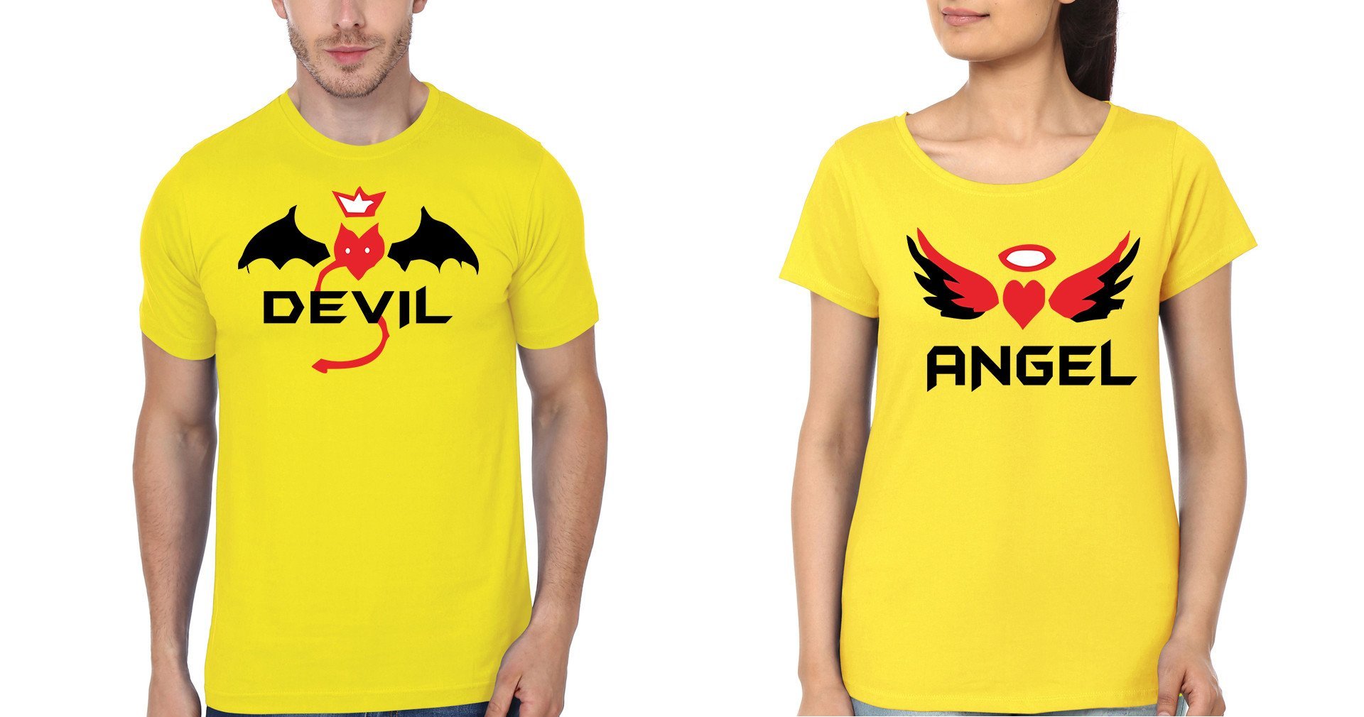 devil angel t shirt