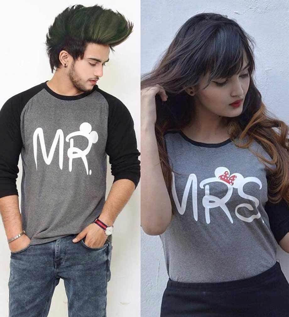 mr and mrs t shirts online india