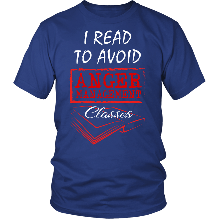 I Read To Avoid Anger Management Classes Shirt Awesome Librarians 