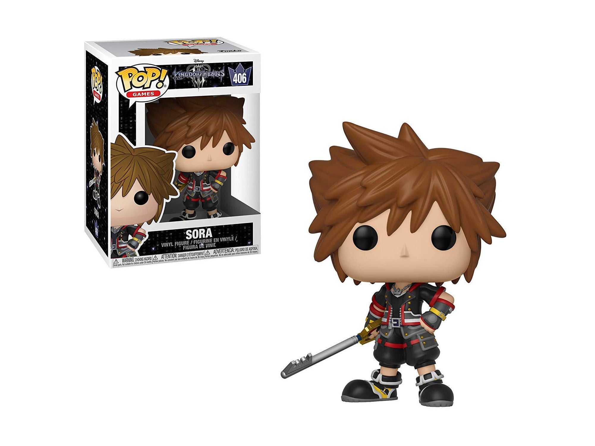 Funko Pop Disney Kingdom Hearts 3 Sora Collectible Figure Multicolor