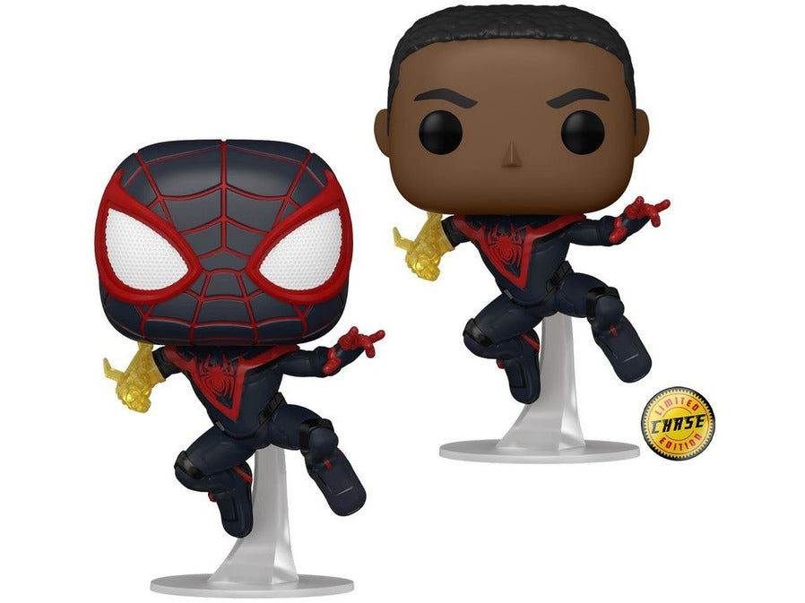 Marvel's Spider-Man Funko Pop! Miles Morales (Classic Suit) (CHASE & C –  Dragons Trading