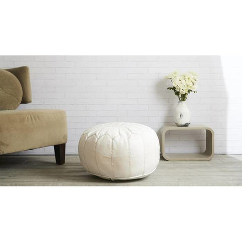 Moroccan artisan pouf