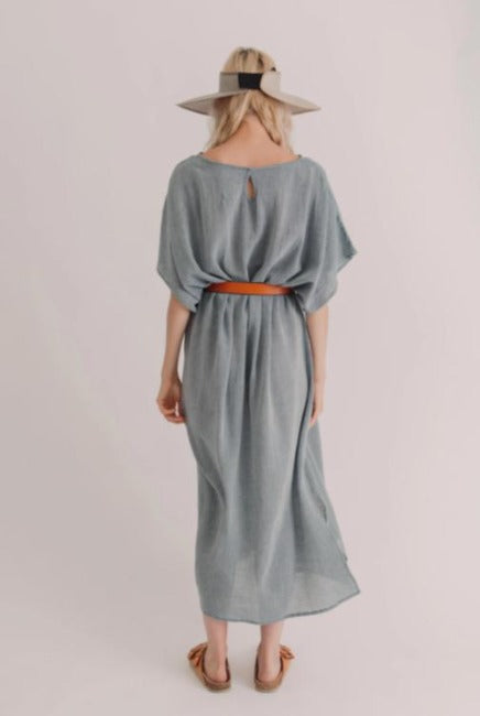 Sile Kaftan Dress - Charcoal