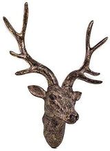 Load image into Gallery viewer, Stag Deer Head Sculpture Wall Decoration Made From Resin With Bronze Finish - handmade items, shopping , gifts, souvenir